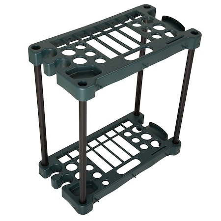 Stalwart Garden Tool Organizer - 23-Inch Rack Holds 30 Tools to Maximize Floor Space by Green 554665MNC